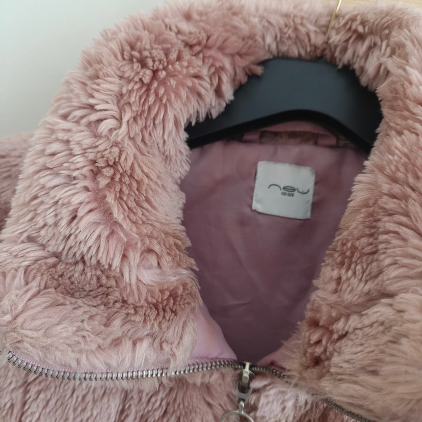 Pembe Kürklü Kadın Yelek - Görsel 3