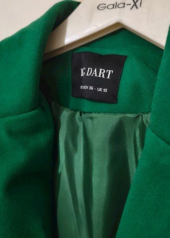 Kadın Yeşil Uzun Kollu palto - Görsel 3