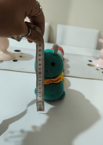  Beden Renk Renkli Turkuaz Örgü Peluş Oyuncak
