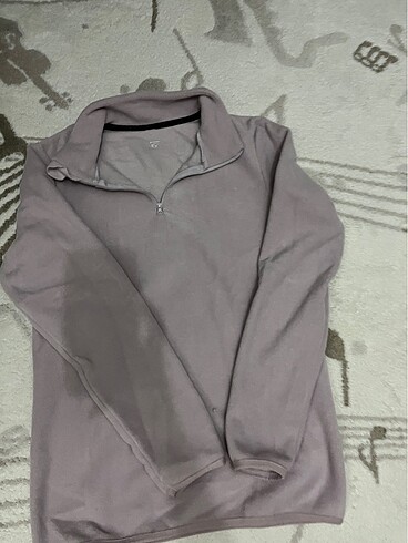 sportive kadın fermuarlı kalın sweat