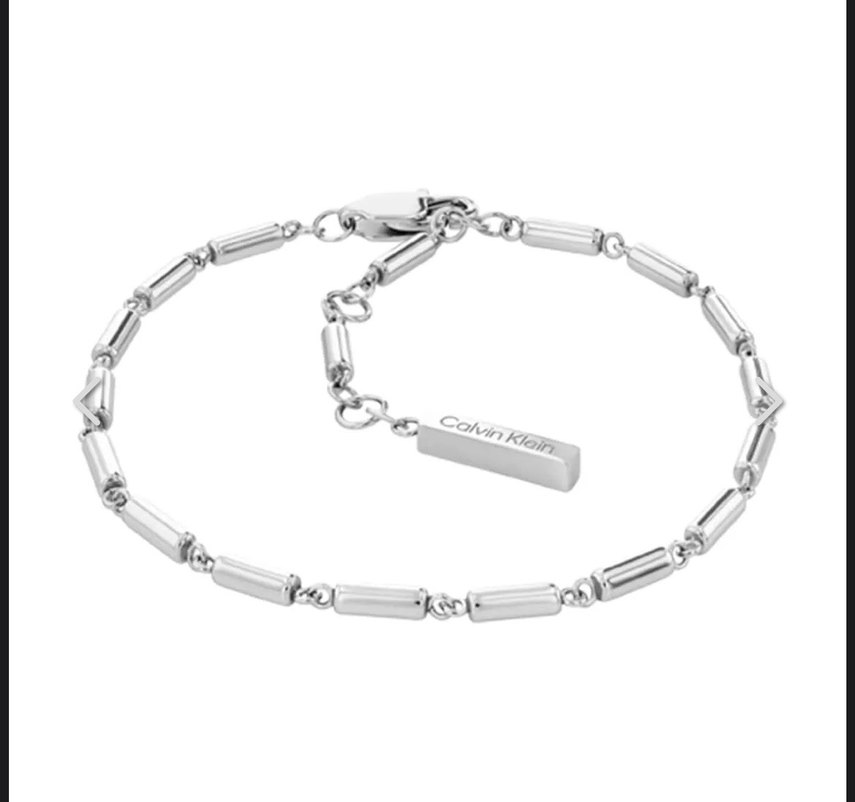 Calvin Klein Zincir Detaylı Beyaz Bileklik Seti - Görsel 4