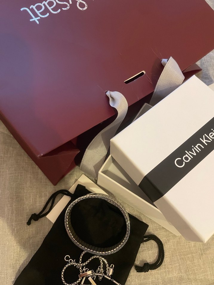 Calvin Klein Zincir Detaylı Beyaz Bileklik Seti - Görsel 5