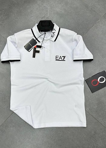 Beyaz EA7 Erkek Polo Tişört - Görsel 2