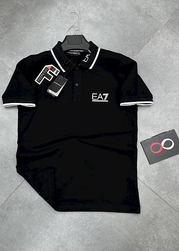 Beyaz EA7 Erkek Polo Tişört - Görsel 3