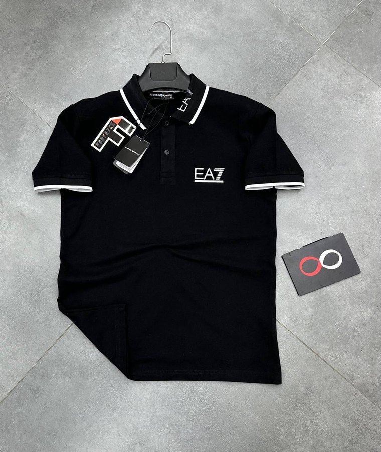 Beyaz EA7 Erkek Polo Tişört - Görsel 3