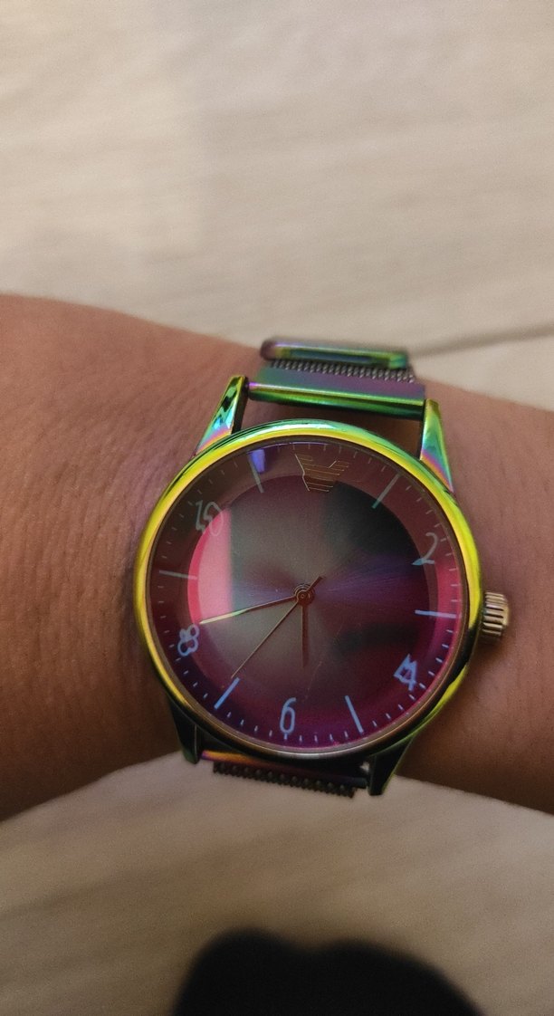 Renkli Kordonlu Erkek Kol Saati - Görsel 3