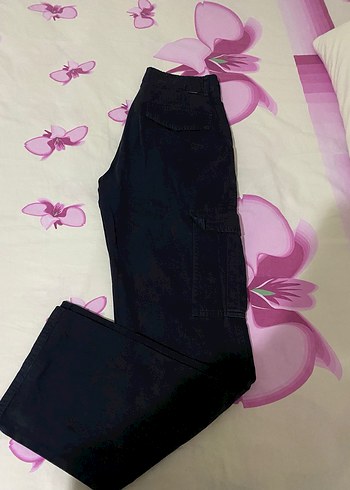Siyah Kadın Denim Midi Pantolon