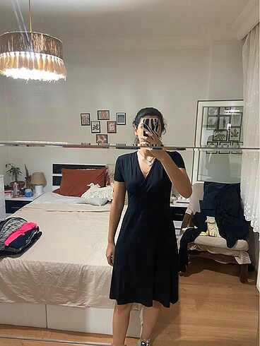 siyah yazlık elbise