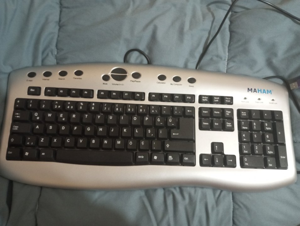 Gri Kablolu Klavye - Görsel 2