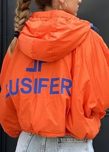 m Beden LUSİFER Tasarım Bomber Mont