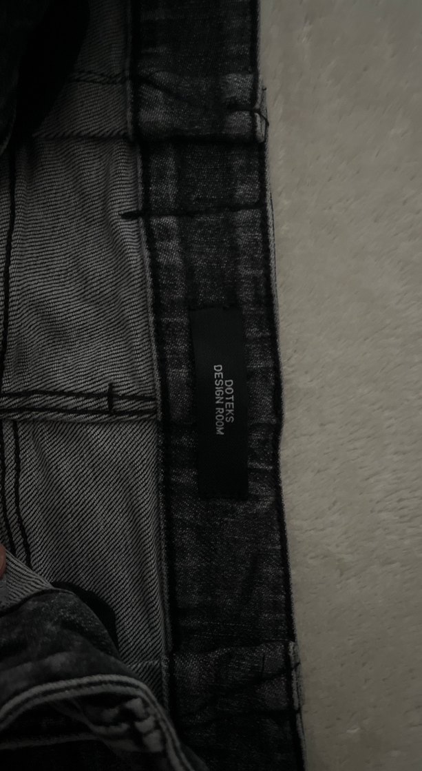 Kadın Gri Midi Bol Kesim Kot Pantolon - Görsel 3