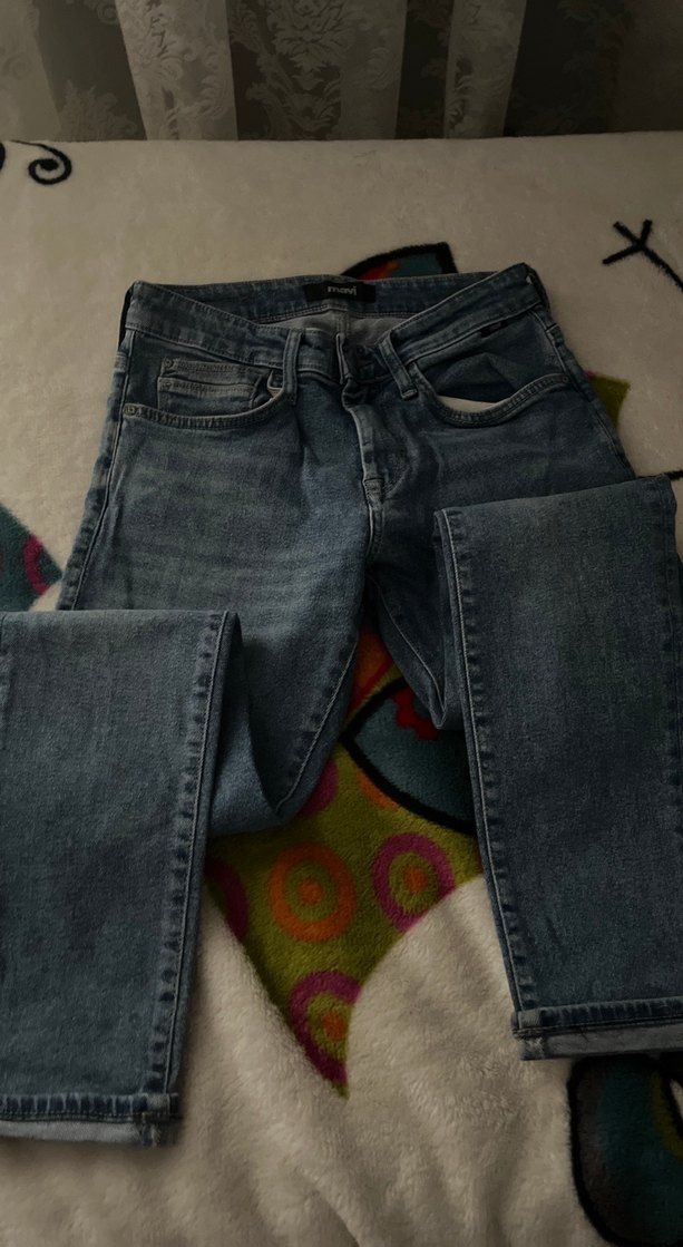 Mavi dar pantolon - Görsel 2