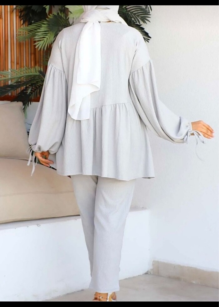 Gri Bürümcük takım - Görsel 4