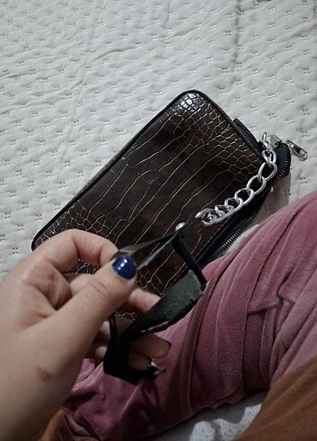 Kahverengi deri çanta  - Görsel 5