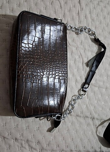 Kahverengi deri çanta  - Görsel 2