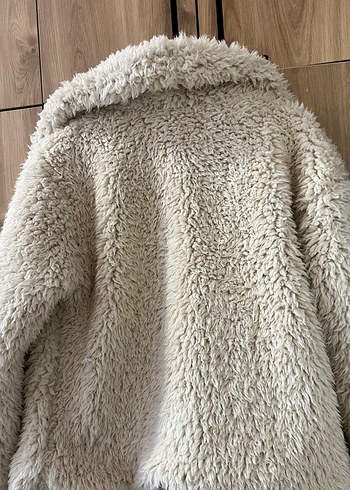 Vizon Midi Peluş Kadın Kaban - Görsel 2