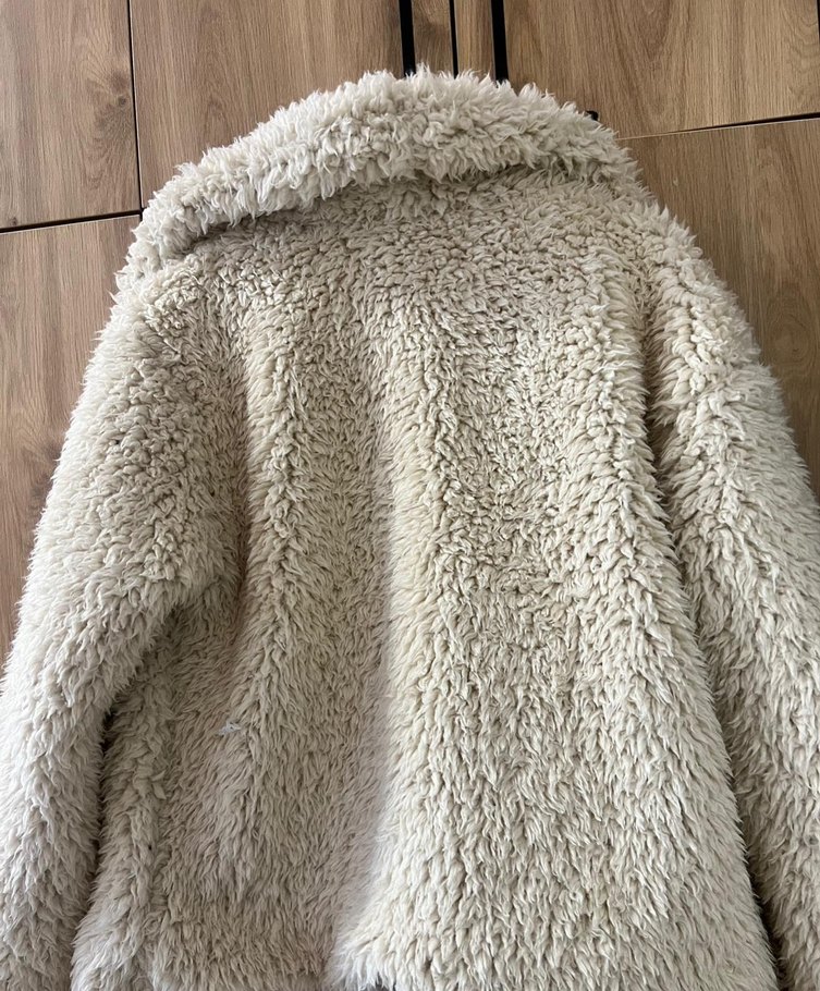 Vizon Midi Peluş Kadın Kaban - Görsel 2