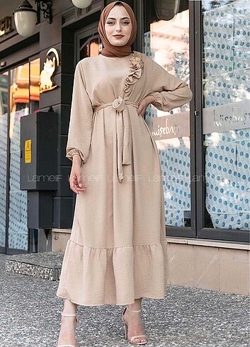 Suud Collection Kuşaklı elbise