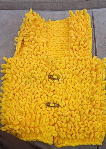 Puffy yün çocuk yelek - Görsel 5