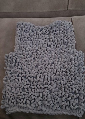 Puffy yün çocuk yelek - Görsel 2