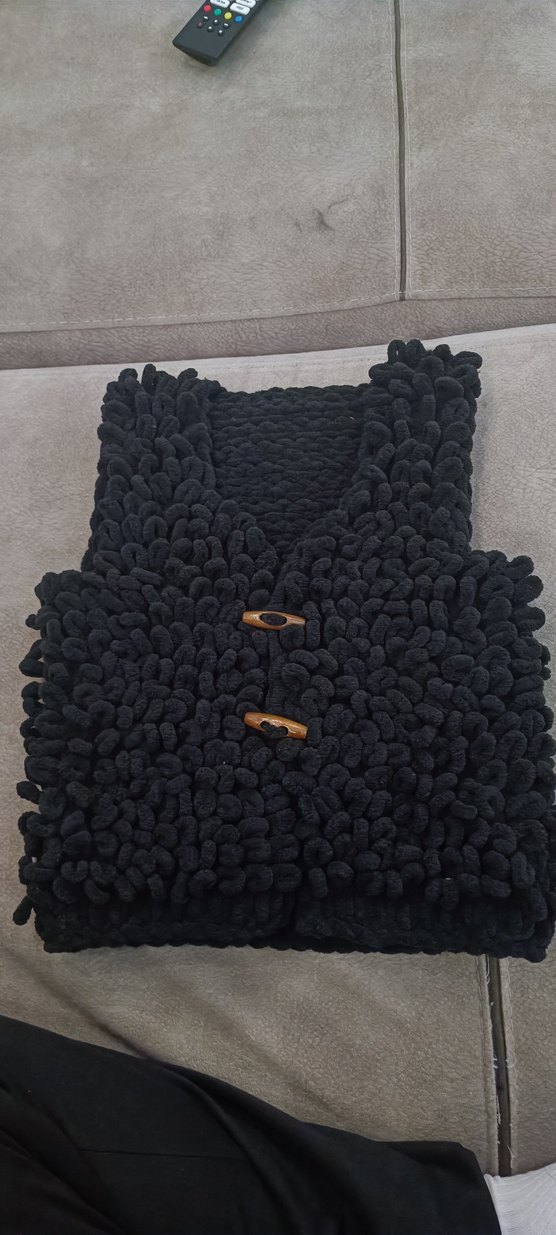 Puffy yün çocuk yelek - Görsel 3