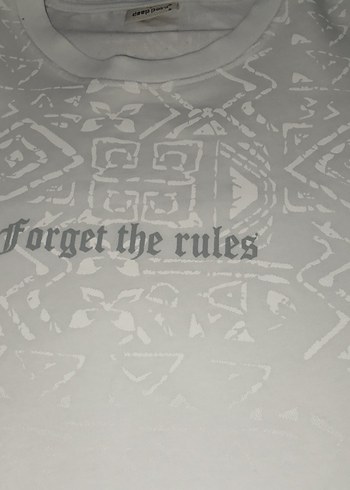 Beyaz erkek baskılı tişört - Görsel 2