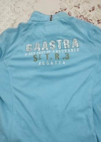 Açık Mavi Fermuarlı vintage Kadın Ceket - Görsel 5