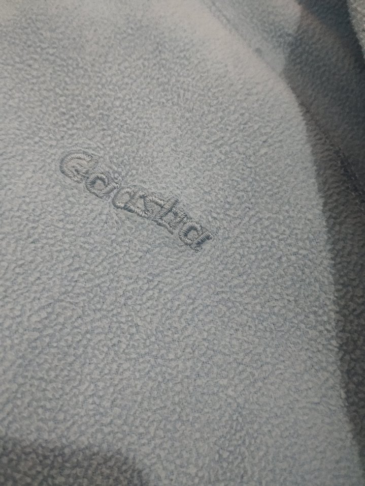 Açık Mavi Fermuarlı vintage Kadın Ceket - Görsel 3