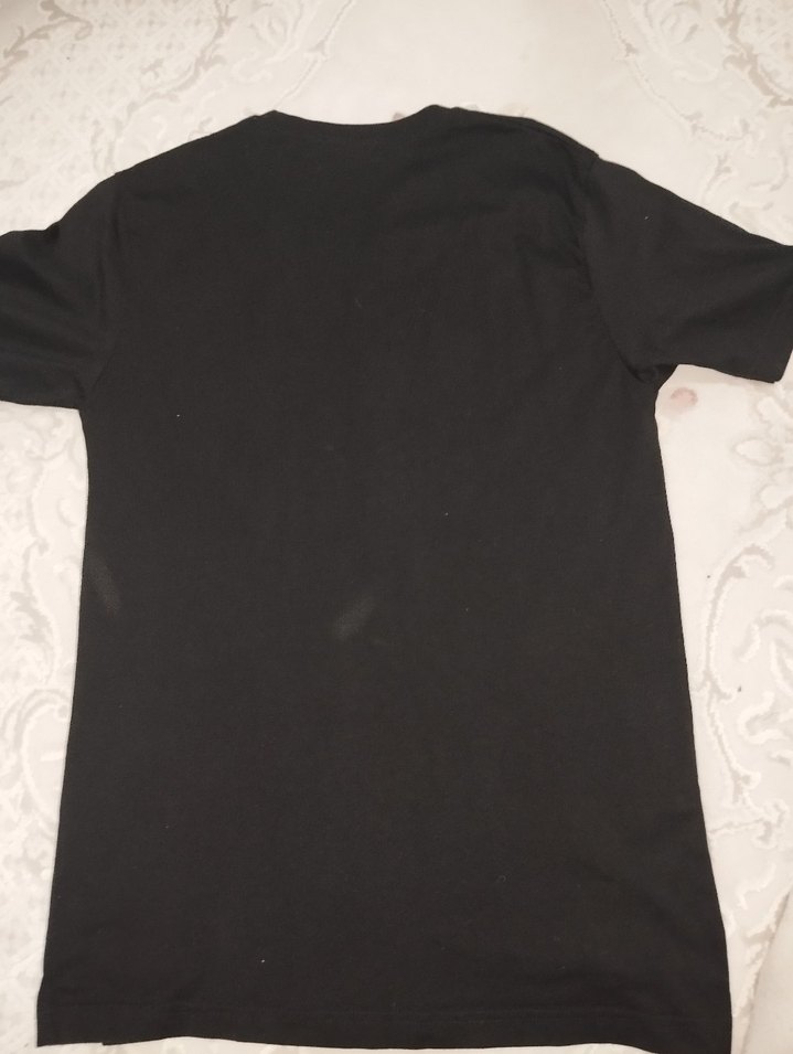 Siyah Baskılı Erkek Tişört - Görsel 2