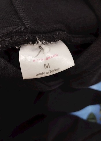 erkek vintage Siyah Kapüşonlu Baskılı Sweatshirt - Görsel 4