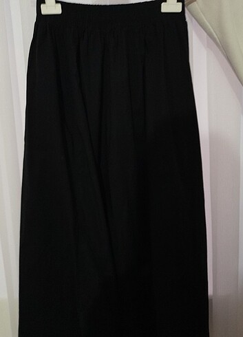 diğer Beden siyah Renk Moda aksa poplin etek