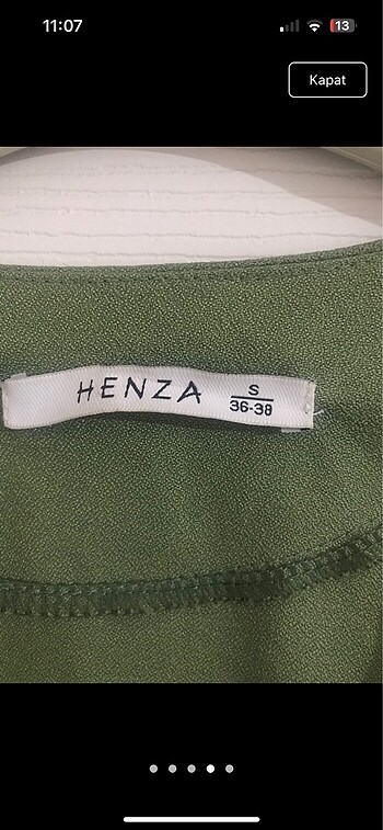m Beden yeşil Renk Henza trenç