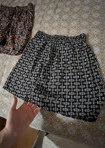 2li Bohem Desenli Püsküllü Mini etek - Görsel 3