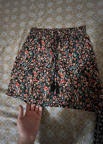 2li Bohem Desenli Püsküllü Mini etek - Görsel 4