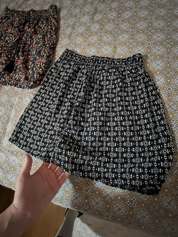 2li Bohem Desenli Püsküllü Mini etek - Görsel 3