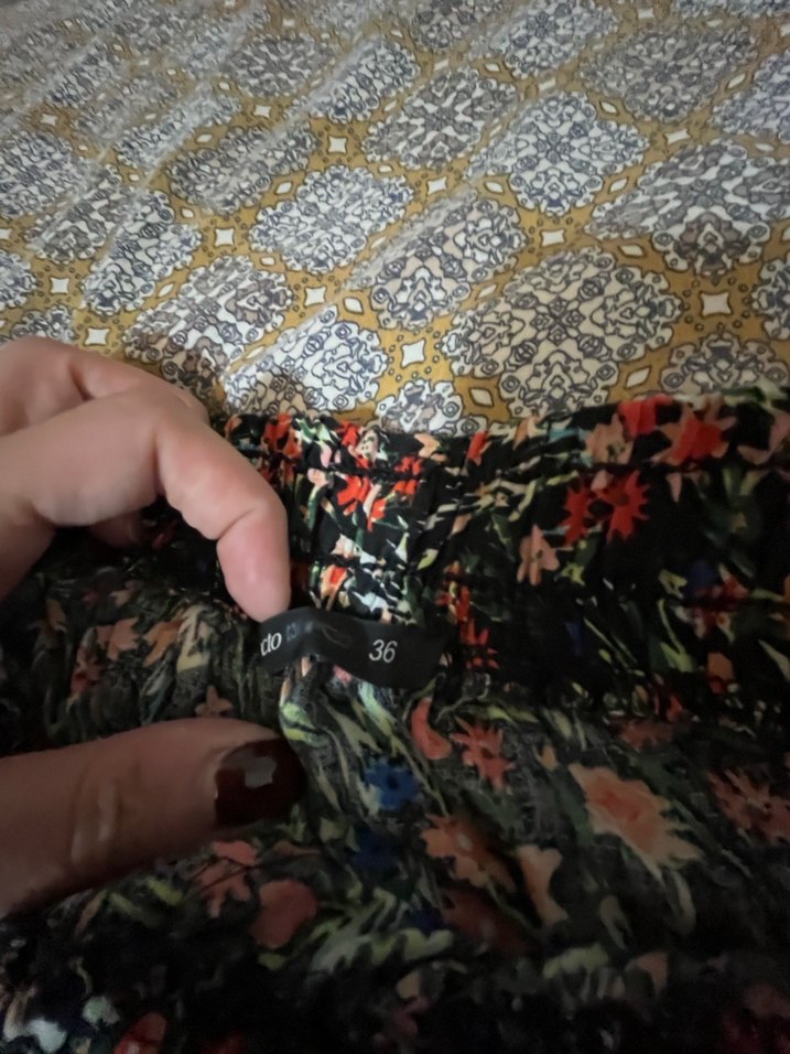 2li Bohem Desenli Püsküllü Mini etek - Görsel 5