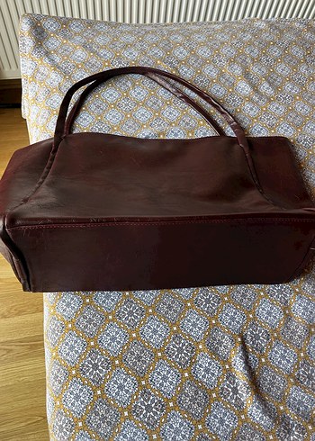 Bordoya Çalan Kahverengi Deri Bohem Kadın Çanta - Görsel 4