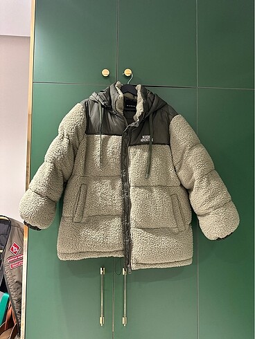 Yeşil mont oversize
