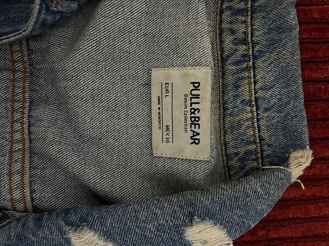 l Beden PULL&BEAR OVERSİZE KOT CEKET