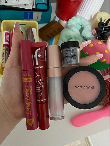note mascara flormar gloss allik far