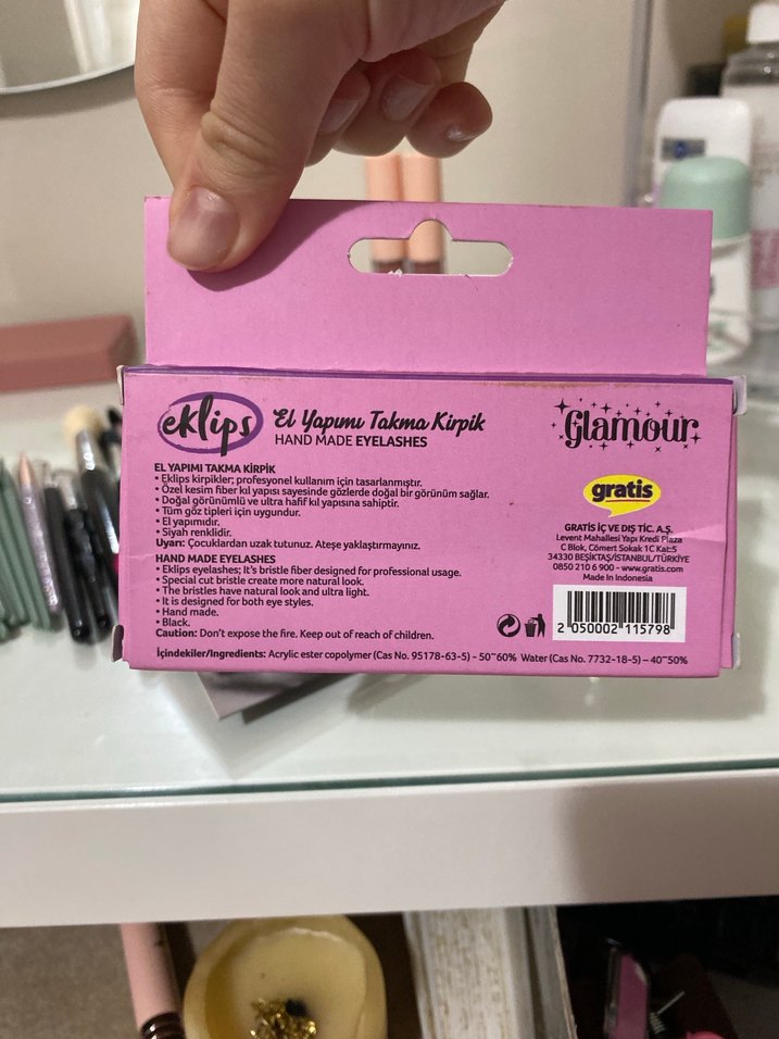 nascita tekli kirpikler eklips takma kirpik - Görsel 5