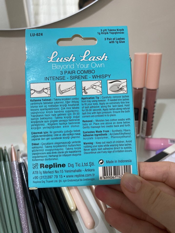 Lush Lash 3 Çift Doğal Görünümlü takma Kirpik - Görsel 2