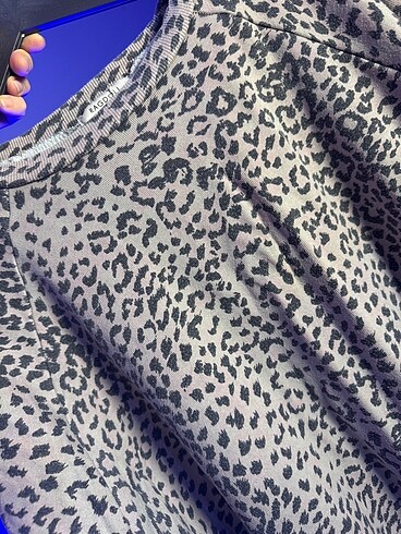 40 Beden Leopar Desenli Ragdoll Tunik