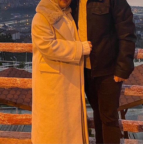 Bej renk koton kaban