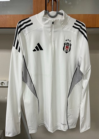 Beyaz Uzun Kollu Beşiktaş Sporcu Sweatshirt - Görsel 2