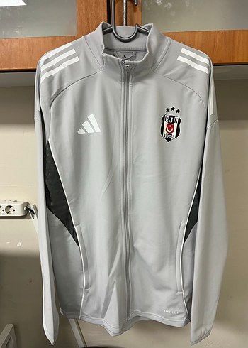 Beşiktaş Gri Fermuarlı Erkek Spor Ceket - Görsel 2