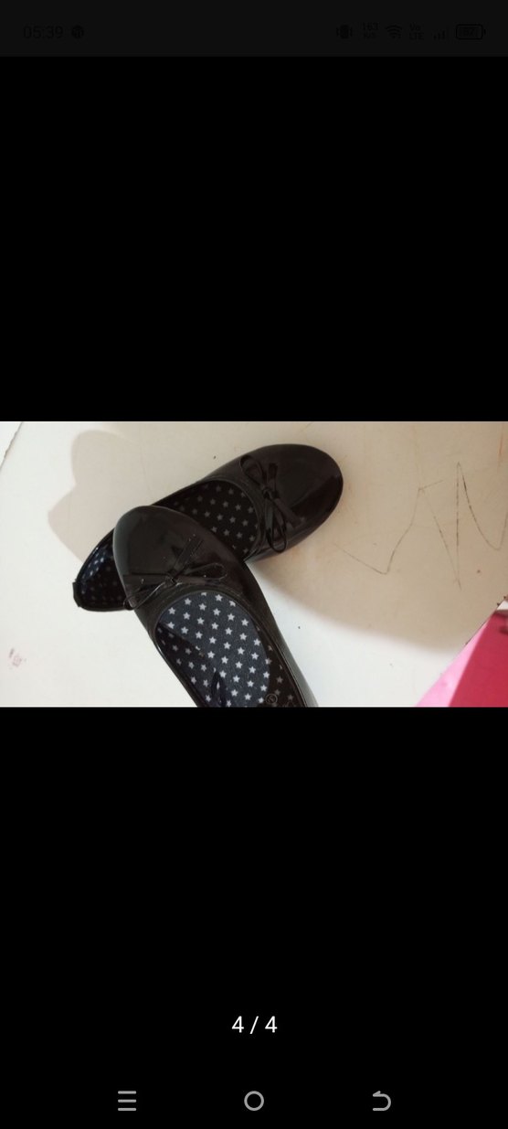 siyah kız çocuk babet ayakkabı 31 numara - Görsel 4