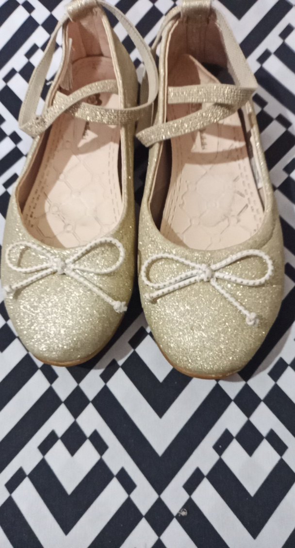 Kız Çocuk Bej Balerin Ayakkabı - Görsel 3