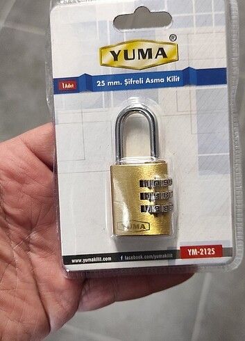  Şifreli Asma Kilit 25 mm Yuma 