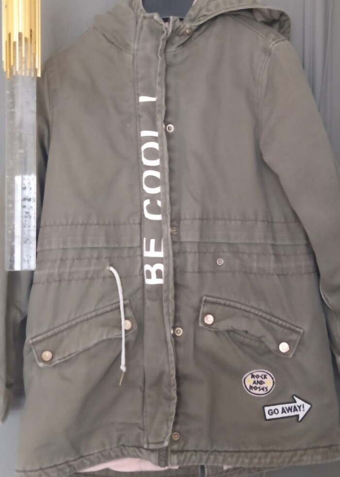 7_8 yaş kız çocuk mont - Görsel 3